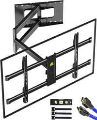 FORGING MOUNT Dönthető-Forgatható TV Fali Tartó 37-80" Képernyőkhöz, 109 cm Hosszú Csuklós Karral, 50 kg Teherbírás, VESA 600x400mm 1