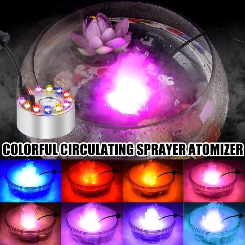 Sunshine smile Ultrahangos Ködgenerátor - Mini Párásító Készülék Halloween Töklámpáshoz, Boszorkányüsthöz, Akváriumhoz és Szökőkúthoz - Ködk