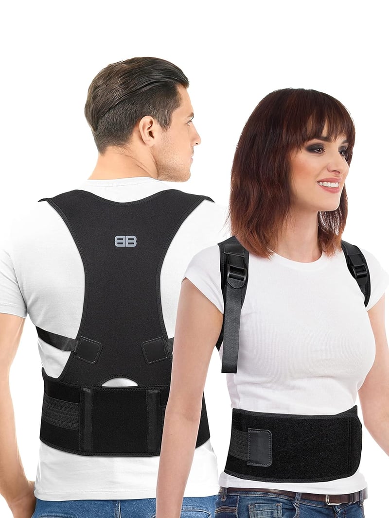 BACK BODYGUARD Testtartásjavító Heveder - Fekete, 1M