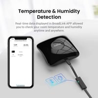 Broadlink RM4 Pro S Univerzális RF IR Távirányító Hub Hőmérséklet és Páratartalom Érzékelővel - Alexa, Google Home, IFTTT Kompatibilis Okoso 6