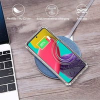 Samsung Galaxy M53 5G átlátszó tok + 2db üvegfólia szett 5