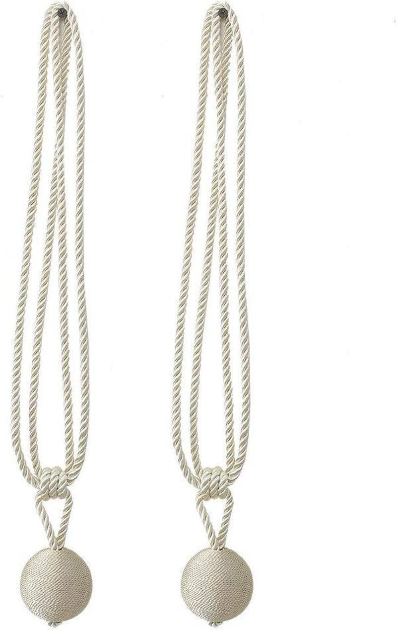 Elegáns bézs függönykötő szett - 2 db dekoratív tartó