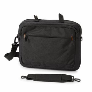Geantă pentru laptop Amazon Basics de 14 inchi (35,6 cm), negru — defectă, funcțională parțial: mâner rupt (stare: vezi a doua imagine)