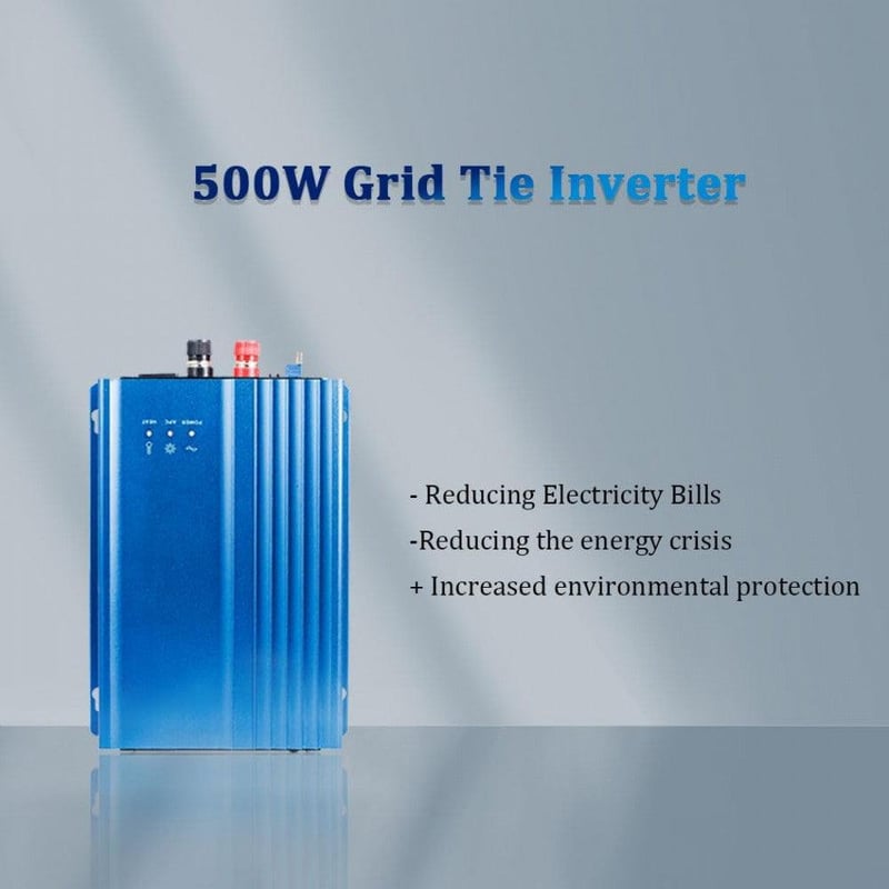 Újracsomagolt 500W MPPT Grid Tie Inverter napelemhez, 12V akkumulátorhoz - Y&H
