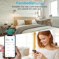 EIGHTREE WiFi Okos Konnektor Fogyasztásméréssel - 16A Távirányítható Okosotthon Aljzat, Alexa, Google Home és SmartThings Kompatibilis 6
