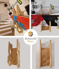 Enhanc3d Designs bambusz sícipő fali tartó modern design 2 db-hoz 3