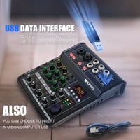 Behringer M4 Bluetooth DJ Keverő - 4 Csatornás Hordozható Stúdió és Karaoke Keverőpult 2
