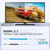 8K Ultra HD HDMI 2.1 kabel 1m - 48Gbps, podržava HDR, eARC, Dolby 2