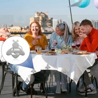 Méhecskés mágneses asztalterítő-rögzítő, 12 db, extra erős, kültéri használatra 5