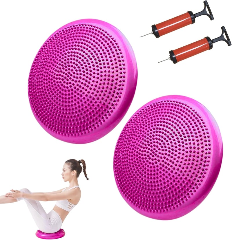 MAGIC SELECT Egyensúlyozó Párna Jógához és Pilateshez - Csúszásmentes Felfújható Fitness Korong Testtartásjavításhoz, 33 cm