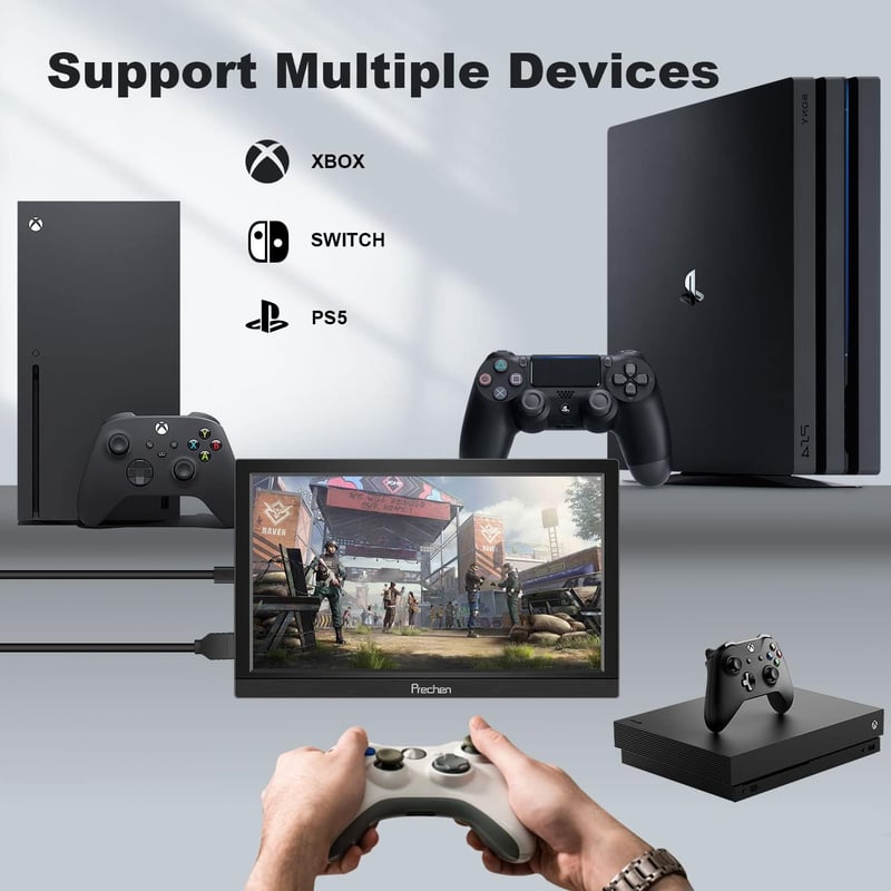 Hordozható 11,6" érintőképernyős monitor HDMI/USB-C - laptophoz, telefonhoz, konzolhoz