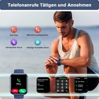 Fitpolo Okosóra Telefonhívás Funkcióval - 110+ Sportmód, 1.8" HD Érintőkijelző, Alexa, Pulzusmérő, Alvásfigyelő, IP68 Vízálló Fitness Tracke 3