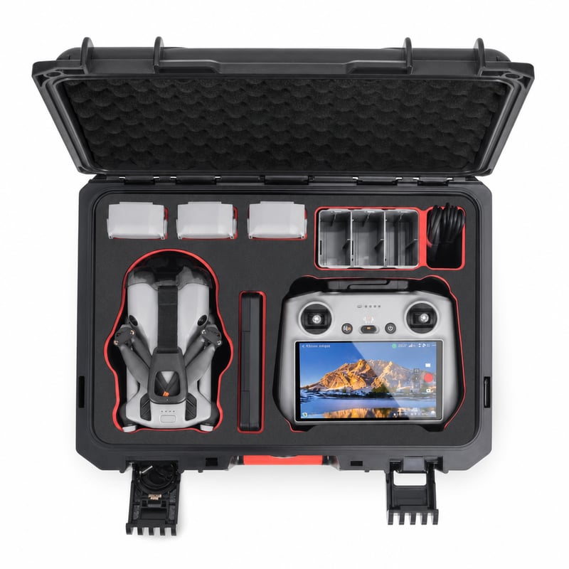 Husă și geantă rigide STARTRC pentru DJI Mini 5 Pro Fly More Combo — lipsește cureaua de umăr, cataramă ruptă (stare: vezi poza a 2-a)