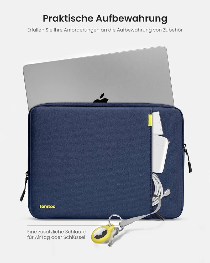 TomToc 360° védőtok 16" MacBook Pro M3/M2/M1 - vízálló, ütésálló laptop táska
