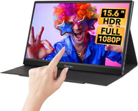 WIMAXIT 15,6" FHD Érintőképernyős Hordozható Monitor USB-C/HDMI Csatlakozással, Beépített Hangszórókkal 1