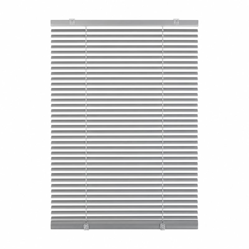 Deco Company alumínium redőny fúrás nélkül, csíptetős rögzítéssel, ezüst, 90x130 cm - hiányos, egyes elemek (állapot: lásd a 2. képet)