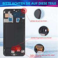 RongZy Samsung Galaxy A50 LCD Kijelző és Érintőképernyő Csere - OLED Fekete Kerettel - Kompatibilis A505FN/DS A505F Modellekkel - Szerszámok 2