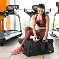 G4Free 45L/60L Utazó Hátizsák - Nagy Méretű Sporttáska Nedves és Cipőtartó Rekesszel Utazáshoz, Úszáshoz, Jógához, Túrázáshoz és Kempingezés - Dark Grey/Black 7