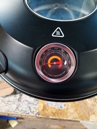 Cuptor de pizza electric NutriChef cu piatră de 30 cm, 1200 W, până la 426°C, încălzire superioară și inferioară, controlul temperaturii, plită detașabilă 6