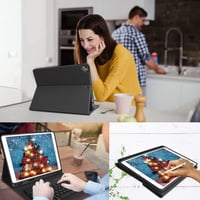 iPad billentyűzetes tok AZERTY kiosztással - Bluetooth, 2018-2020 modellek, Pro 10.5, Air 3 6