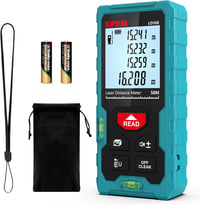 Kiprim LD50E Lézeres Távolságmérő 50m - Nagy Pontosságú, LCD Kijelzős, Vízszintezős 1