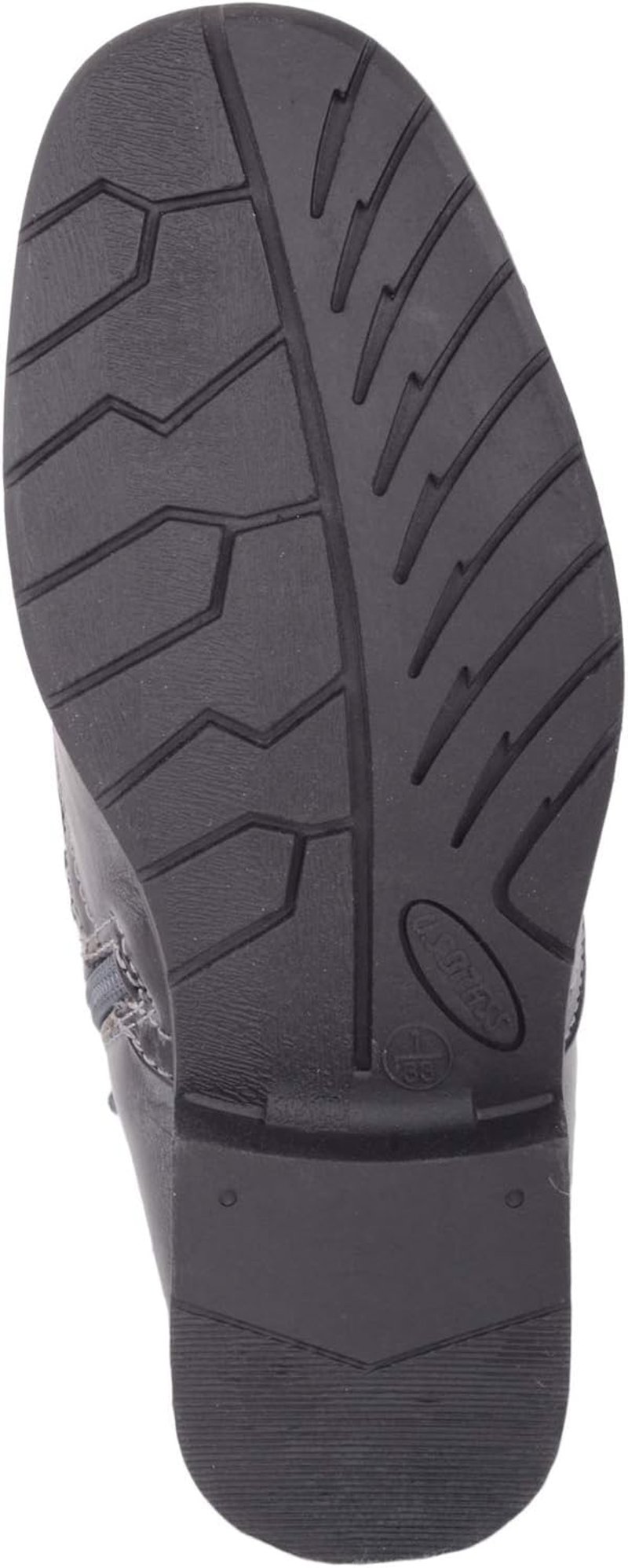 Absolute Footwear Lány Katonai Csizma Cipzárral, Fekete, 39 1/3-as Méret