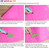 Dikale 3D toll készlet - 30 színű PLA szál, szilikonalátét, gyerekeknek 3