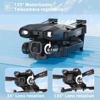 TTROARDS 12 Összecsukható Drón 1080P Kamerával, WiFi FPV Élőkép, 360° Flip Funkció, 20 Perc Repülési Idő, Kezdőknek és Gyerekeknek, Távirány 3
