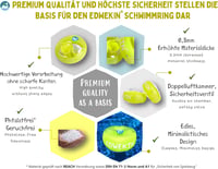 EDWEKIN Premium úszógumi gyerekeknek 1-6 év | TÜV minősített | Nagy légkamrák | Biztonságos úszástanulás 11
