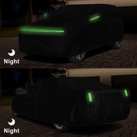 JUDANNA Fekete vízálló autótakaró ponyva 2016-2022 Kia Niro E-Niro EV HEV PHEV teljes fedés kültéri garázs takarás eső hó por ellen 6