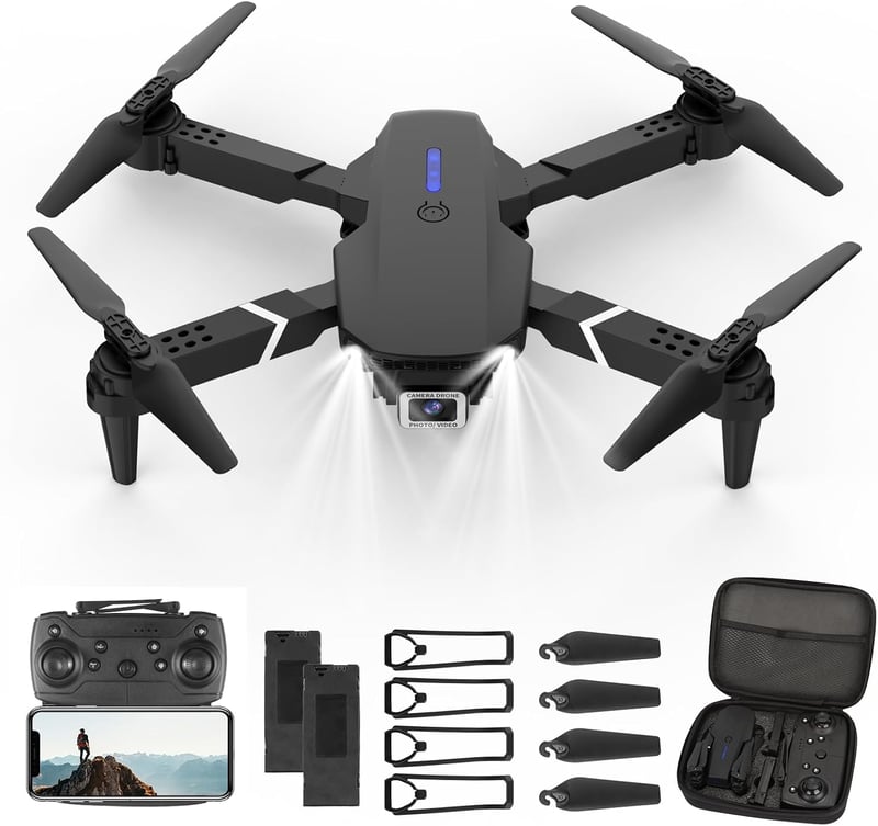 DJI 4K HD Kamerás Drón Kezdőknek - WiFi FPV, 2 Akkumulátor, Akadálykerülés, Egyérintéses Irányítás