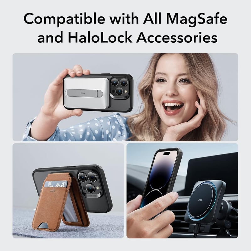 iPhone 14 Pro MagSafe kompatibilis ESR védőtok - Katonai fokozatú, matt fekete