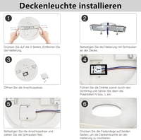 tekstap LED Mennyezeti Lámpa 24W, 4000K Természetes Fehér, IP54 Vízálló, 2400 Lumen, 30cm Kerek, Fürdőszobába, Konyhába, Nappaliba, Hálószob 4