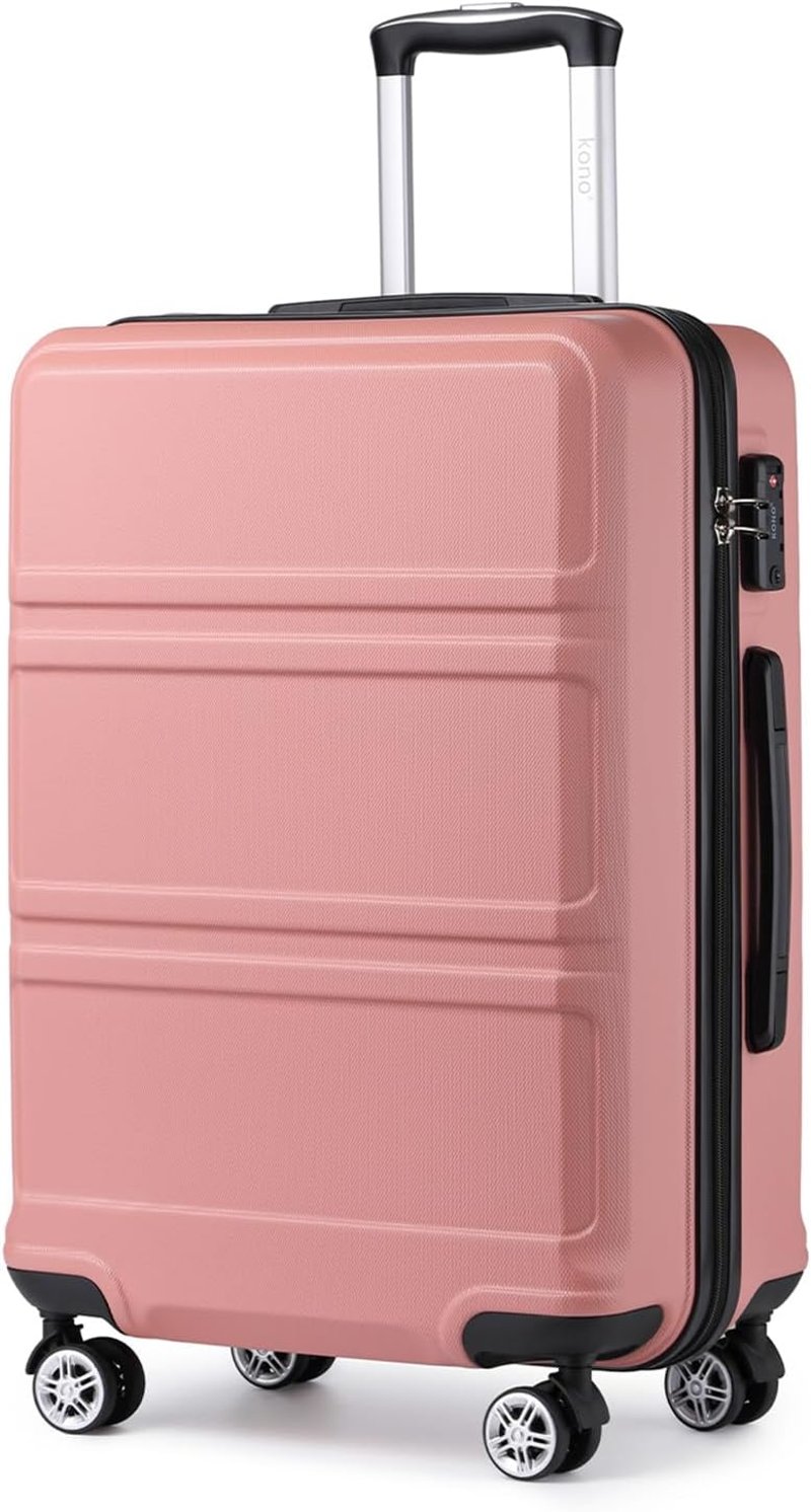 KONO Trolley Bőrönd 38x21x52 cm - Könnyű Utazó Bőrönd 3,2 kg - Unisex Kabinbőrönd Kerekekkel