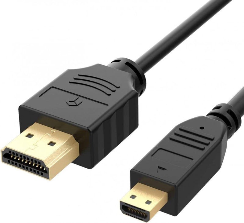Aranyozott Micro HDMI-HDMI kábel 3m, 3D és Ethernet támogatással