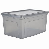 Úložný box Iris Ohyama MCB-50, 50 l, sivý, s vekom, stohovateľný, plastový, 1 ks, do skrine, na police, na hračky, na obuv 1