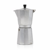 Bialetti Moka Express 18 személyes kotyogós — hibás, részben működik: letört nyél, foltos és használt felület (állapot: lásd a 2. képet) 1