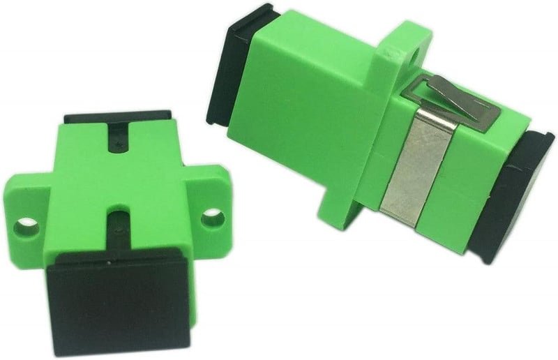 Zöld APC Simplex Optikai Adapter, Női-Női, 5db - Hálózati Csatlakozó