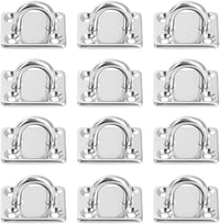 SAIJIAN 12 db Rozsdamentes Acél M5 Szemes Rögzítőlap - 35x30x25mm Négyzet Alakú Felfüggesztő Lemez 50kg Teherbírással Kampók Akasztásához 1