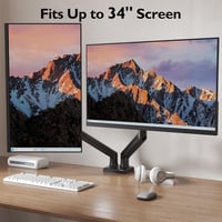 BONTEC Dupla Monitorkar 32 Colos Képernyőkhöz, Gázrugós, VESA 75/100 4