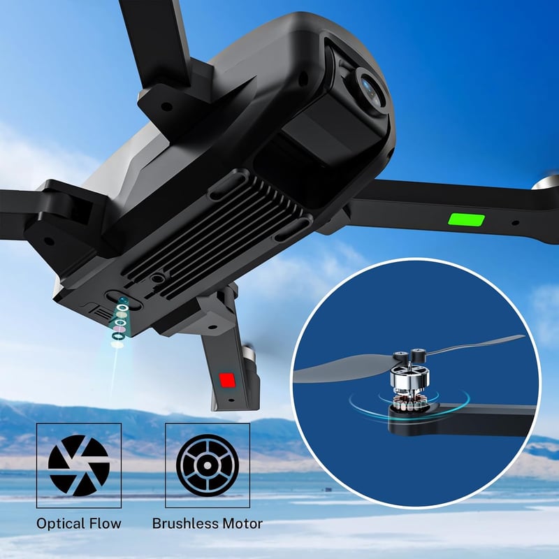 HANNVIW H330S GPS Drón 4K Kamerával - 5G FPV Élő Közvetítés, 249g Alatti, Kefementes Motor, Optikai Áramlás, Követő Mód, Kezdőknek és Haladó
