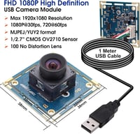 Autofókuszos 2MP HD USB Kameramodul Széles Látószöggel 2