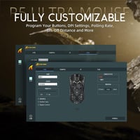 ATTACK SHARK R5 Ultra Szénszálas Gamer Egér, 39g Szuperkönnyű, 8000Hz Vezeték Nélküli, 42000 DPI, PAW3950MAX Szenzor, Bluetooth/2.4G/Vezeték 9