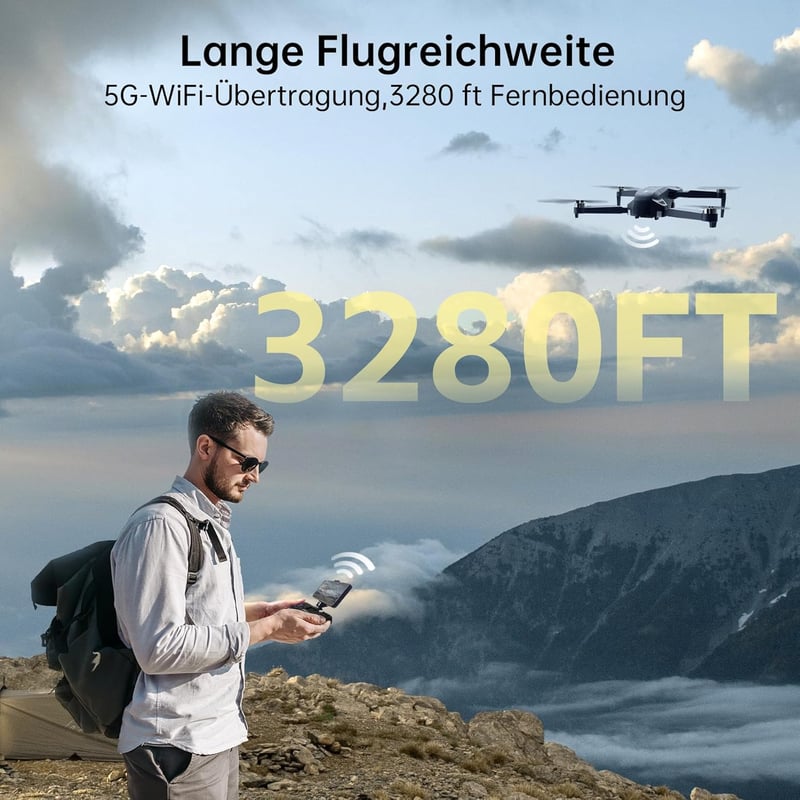 CHUBORY X10 PRO GPS Drón 4K Kamerával, 90 Perc Repülési Idő, 1000m Hatótáv