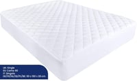 Utopia Bedding Fehér Steppelt Matracvédő 90x190 cm - Mély Zsebes, 38 cm-ig Nyújtható 2