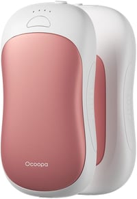 OCOOPA UT3 PRO Elektromos Kézmelegítő Szett, 10000 mAh, 4 Hőfokozat, 58°C, Powerbank Funkcióval, Rózsaszín, Ideális Kempinghez, Vadászathoz 1