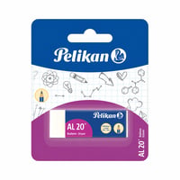 Radieră din plastic Pelikan AL20, albă, 6,5x1,2x2,1 cm, fără ftalați și latex, 1 buc. (fragment din ambalajul original) 2