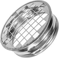 Vent Systems 100 mm Kerek Horganyzott Acél Szellőzőcső Fedél Alumínium Hálóval - Csővég Sapka Szárítóhoz, Fűtéshez, Légkondicionálóhoz - Kül 1