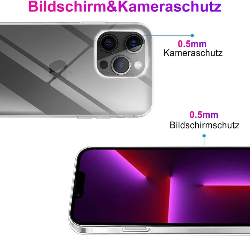 Apple iPhone 13 Pro Max Átlátszó Ütésálló Szilikon Védőtok