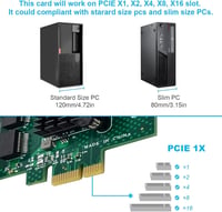Dual-Port Gigabit Ethernet PCIe hálózati kártya BCM5720 chippel, Windows és Linux szerverekhez 5